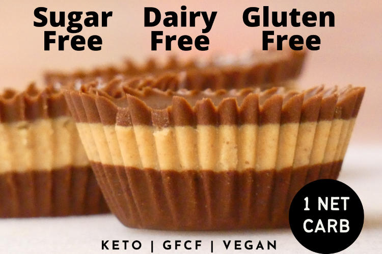 Peanut Butter Cup Recipe SugarFree DairyFree GlutenFree Peanut Butter Cups