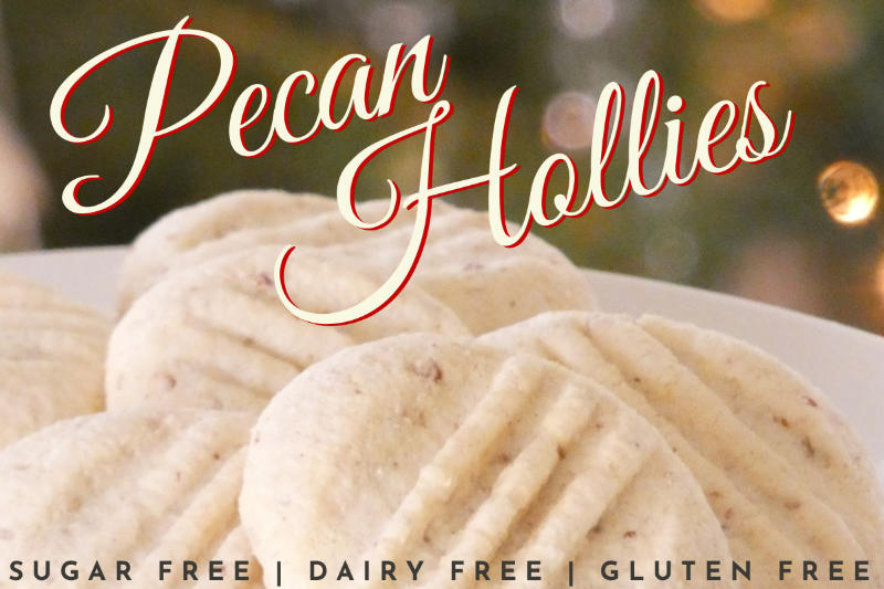 Pecan Hollies Holiday Shortbread Cookies 800PecanHollies